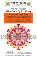 Rosette 1 The New Hexagon Millefiore Quilt-Along-Paper Pieces-Katja Marek