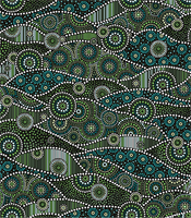 Oasis Fabrics 60-11902 Down Under Green Wave
