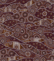 Oasis Fabrics 60-11903 Down Under Wave Brown