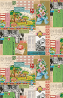 MODA 7351-12D Flea Market Mix Ephemera Collage