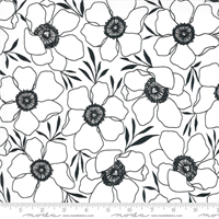 MODA 11502-11 Illustrations Paper White Florals