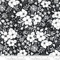 MODA 11503-15 Illustrations Paper Black Florals