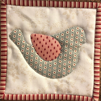 Template Sjabloon House of Quilts Bird