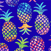 Kanvas 09715-55 Pineapple Paradise Blue