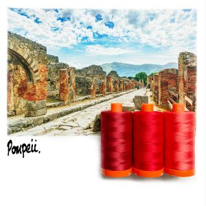 Aurifil Colour Builder AC50CP3-002 Pompeii Red