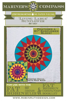 Robin Ruth Design Mariners Compass Living Large Sunflower