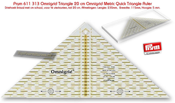 Omnigrid Triangll Ruler 20 cm 