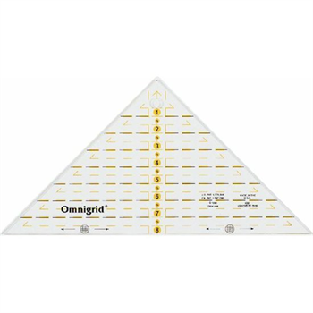 Omnigrid Quarter Square Triangle Ruler 8 inch