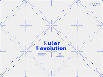 Ruler Revolution  MRR1 24 in 24; Mini Half Square Triangle Ruler