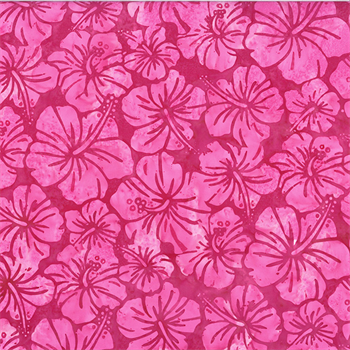 Hoffman 3373-500 Hand-dyes Batik Flamingo