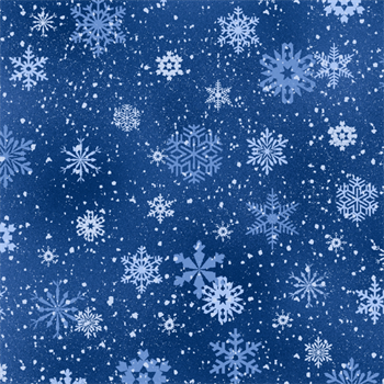 Elizabeths Studio Landscape Medley Snowflakes Royal