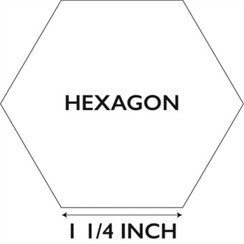 Paper Pieces Hex125 1-1/4 inch Hexagon 75 pieces
