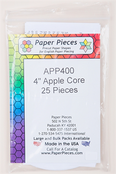 Paper Pieces APP400 4" Apple Core 25 Pieces