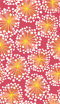 Windham Fabrics 53489-8 Bright World Blooms Solar Flare