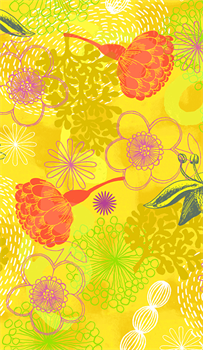 Windham Fabrics 53488-5 Bright World Botanical Bright Sun