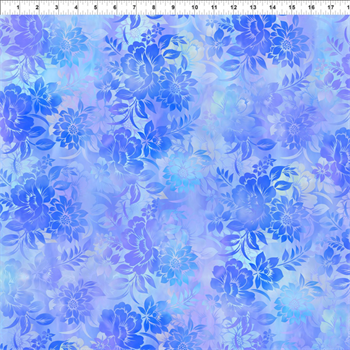 In the beginning 2JYR-2 Garden of Dreams II Floral Dream - Blue