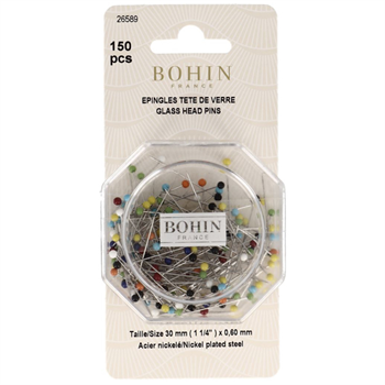 BOHIN Glass Head Pin Extra Blister 150st