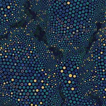 Benartex 16117M-83 Shangri-La Abstract Tile Texture - Teal