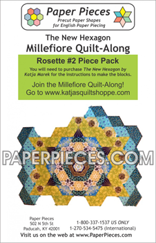 Rosette 2 The New Hexagon Millefiore Quilt-Along-Paper Pieces-Katja Marek