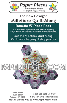 Rosette 7 The New Hexagon Millefiore Quilt-Along-Paper Pieces-Katja Marek