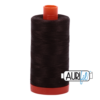Aurifil Uni 1130 Dark Brown Quilting Sewing Tread Naaigaren