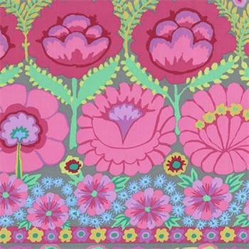 Kaffe Fasset PWKF-001 Embroidered Flower Border Pinkx