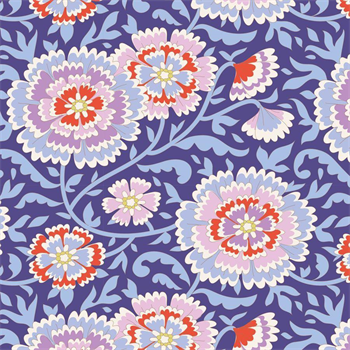 Tilda Fabrics 100082 Bird Pond Lilac Blue