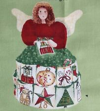 Christmas panel fabric angel doll 