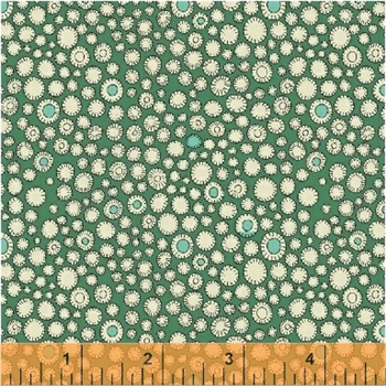 quilten, quiltstof, Windham Fabrics 51288-3 Fantasy Chartreuse