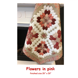 Flowers in Pink Stamp and Patch