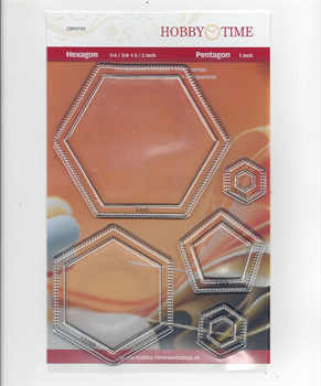  Transparante stempel CRP0195 Hexagon en Pentagon