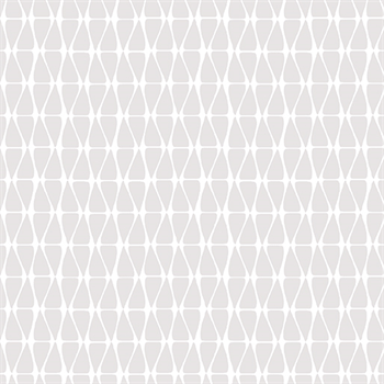 Benartex 6825-09 Triangle Tiles White on White
