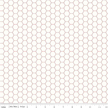 Riley Blake Designs 6387 Red Bee Basics Backgrounds