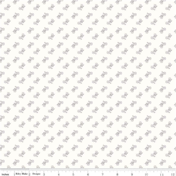 Riley Blake Designs 6389 Gray Bee Basic Backgrounds Bicycle