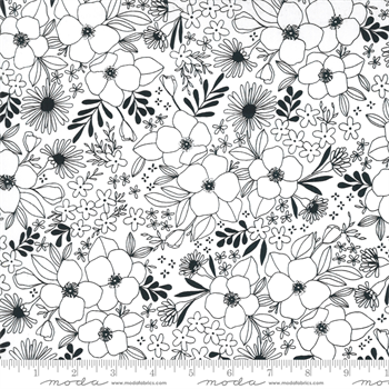 MODA 11503-11 Illustrations Paper White Florals