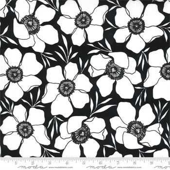 MODA 11501-15 Illustrations Paper Black Florals