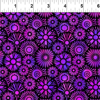 In the beginning 8UGB-3 Unusual Garden II, Blooms - Purple/Black
