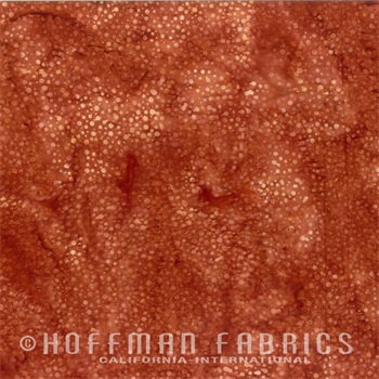 Hoffman Batik 3019-140 Batik Dots Brown